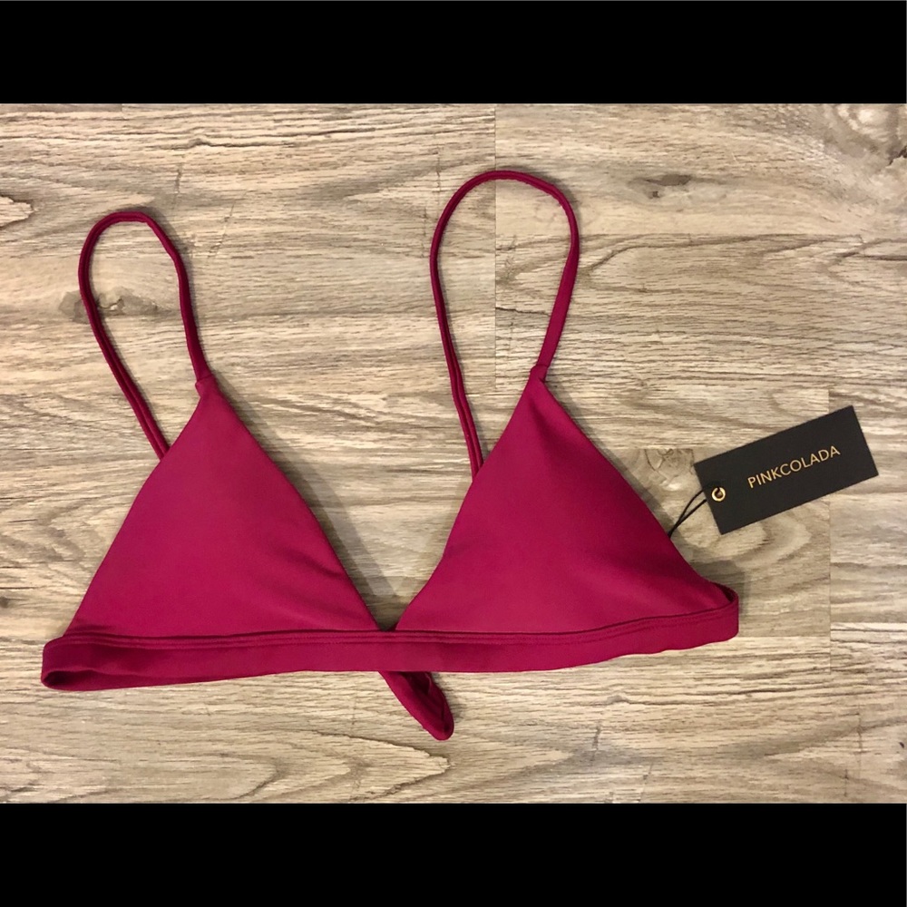 NWT Pink Colada Mulburry Red Swim Set